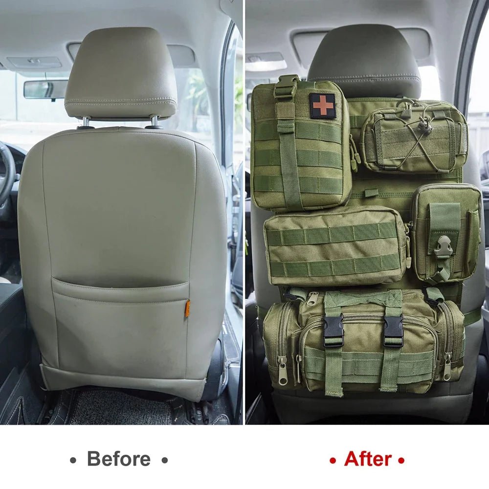 Tactical MOLLE Seat Organizer Full Set - Clevis Barnwell's
