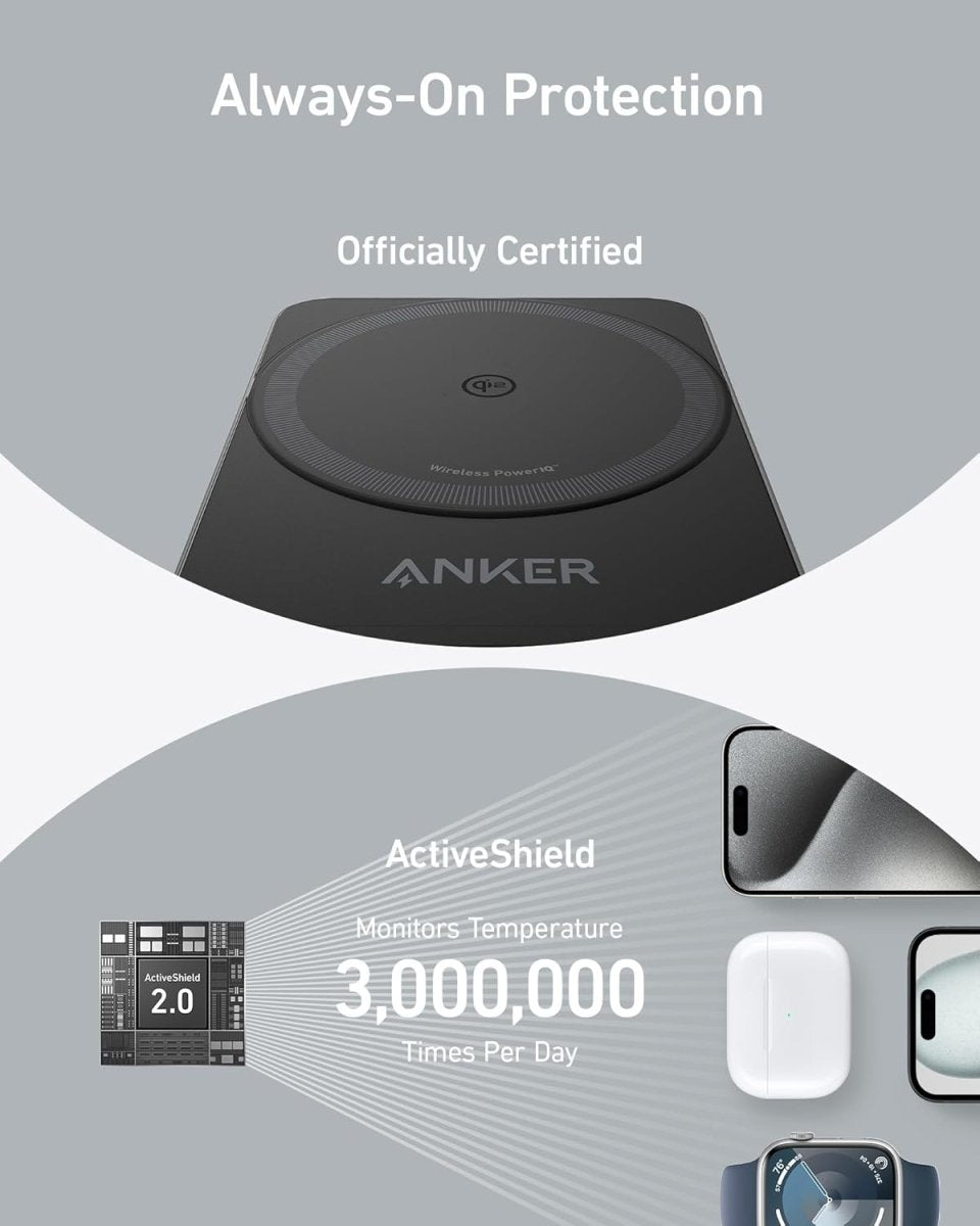 Anker MagGo Wireless Charging Station (Foldable 3 - in - 1) - Clevis Barnwell's