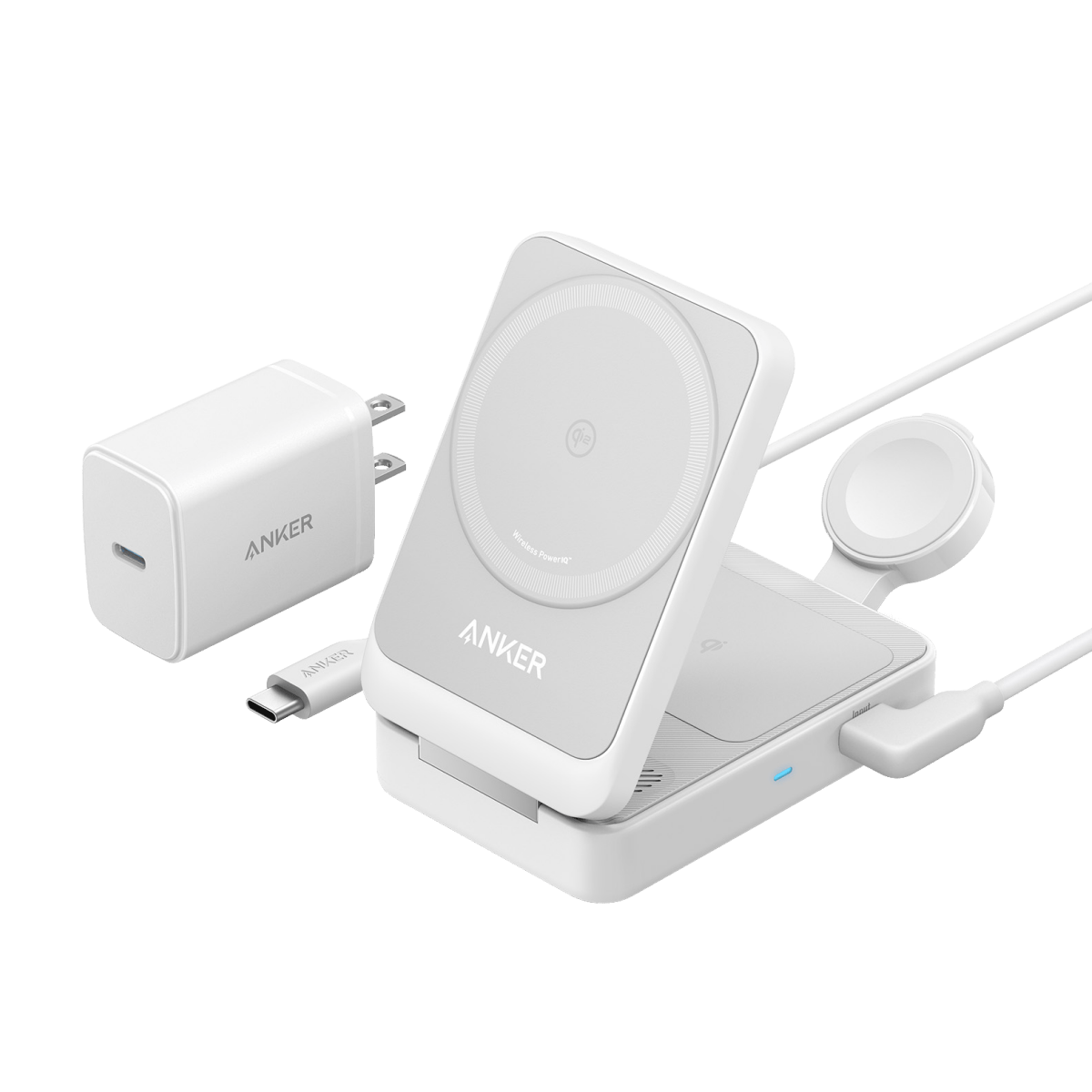 Anker MagGo Wireless Charging Station (Foldable 3 - in - 1) - Clevis Barnwell's