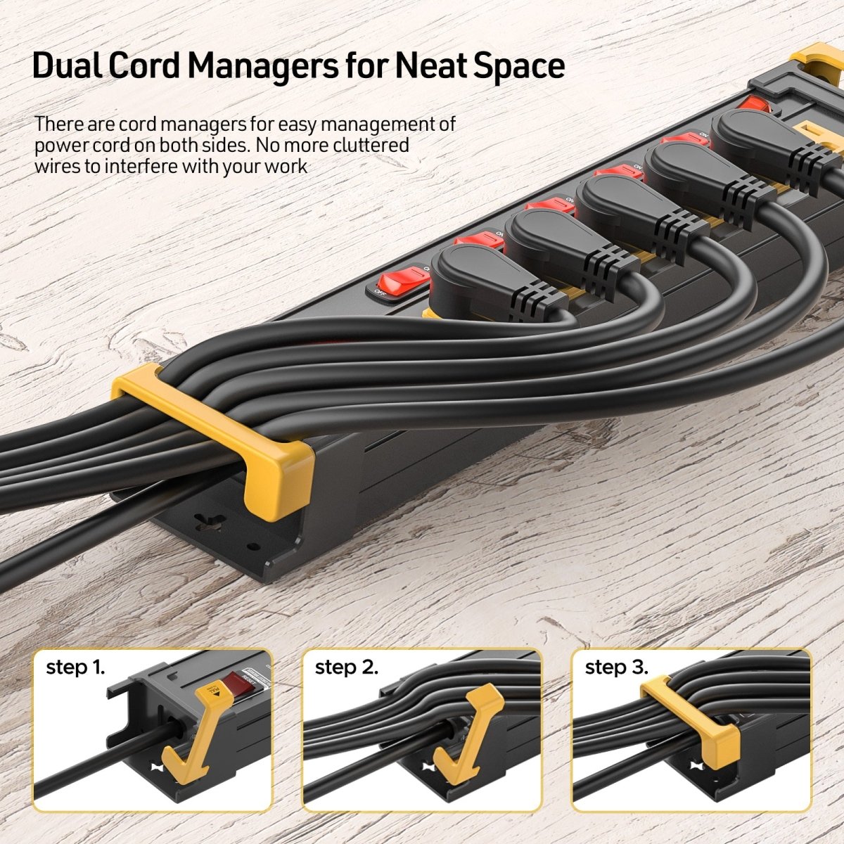 CRST Metal Shop Power Strip — 6 Outlets, Individual Switches - Clevis Barnwell's