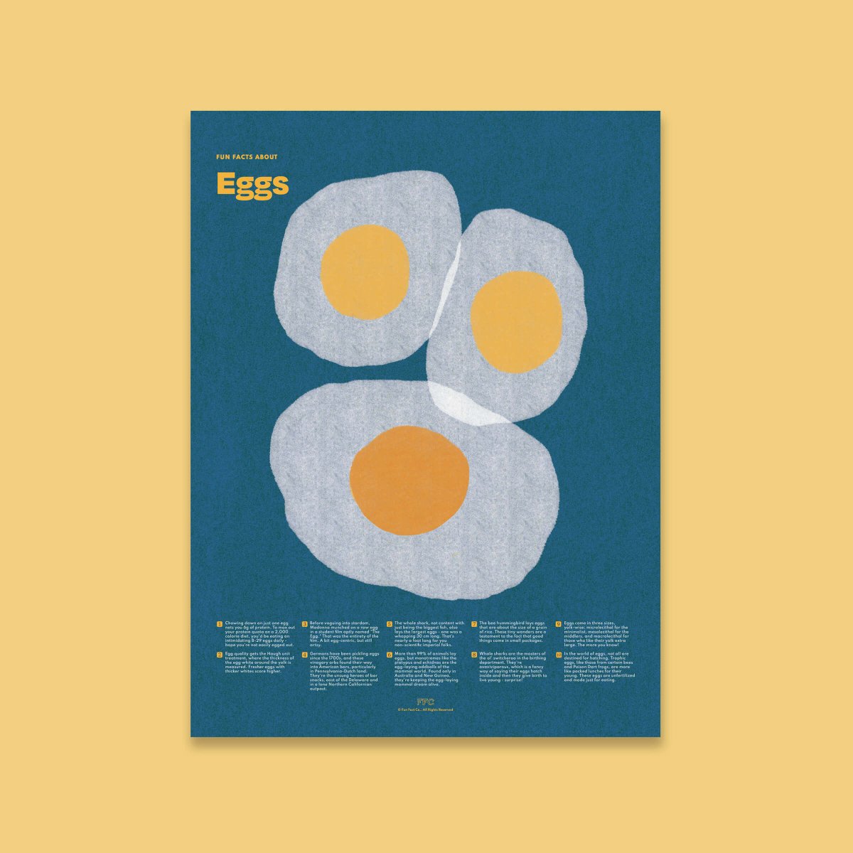 Egg Fun Facts Print - Clevis Barnwell's
