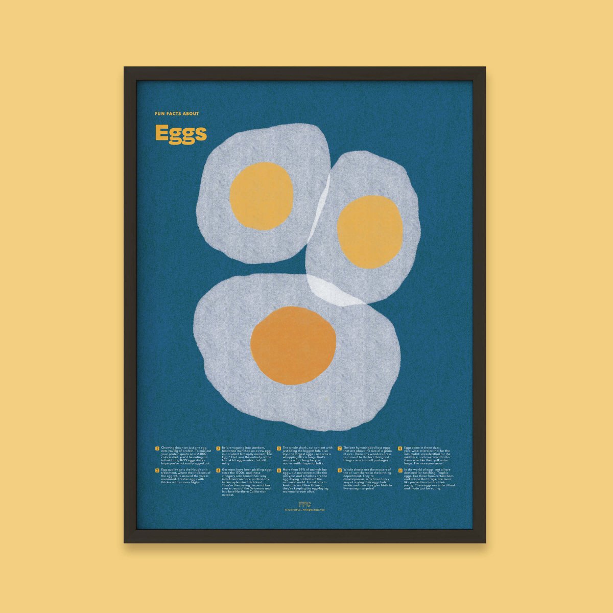 Egg Fun Facts Print - Clevis Barnwell's