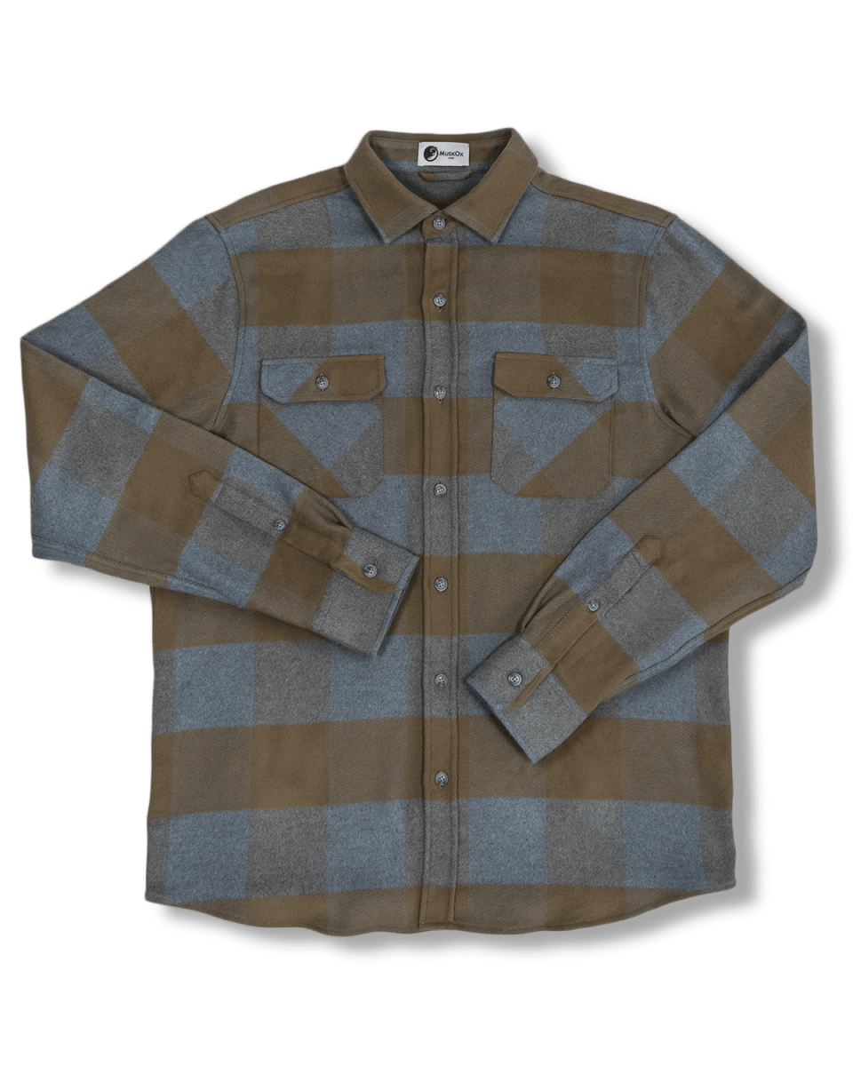 Field Grand Flannel, Caper Green - Clevis Barnwell's