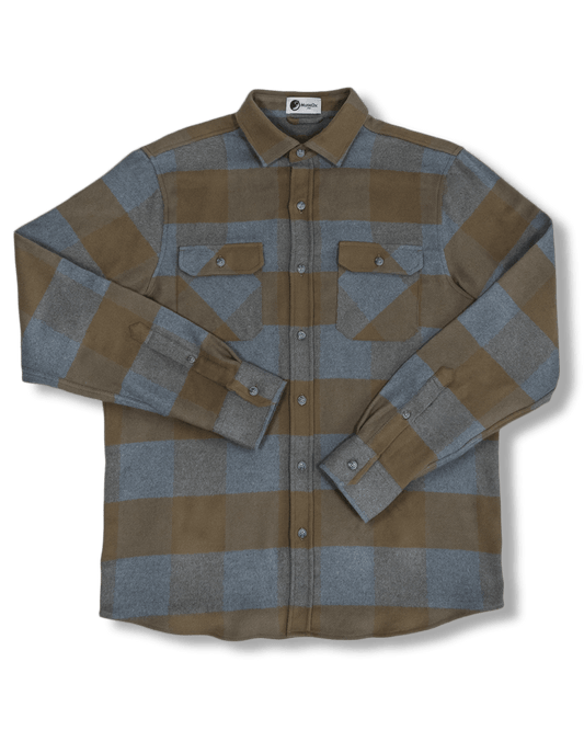 Field Grand Flannel, Caper Green - Clevis Barnwell's