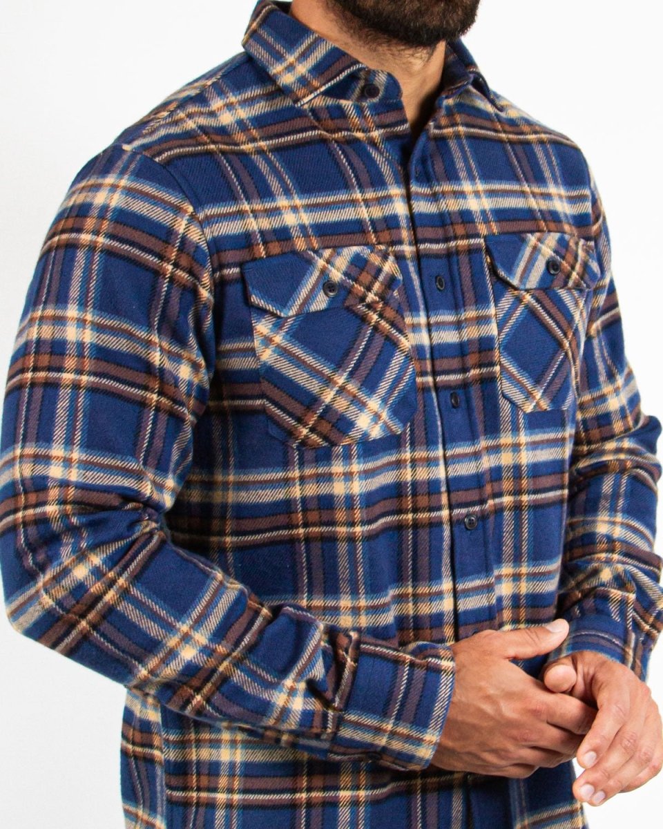 Field Grand Flannel, Pecan Plaid - Clevis Barnwell's