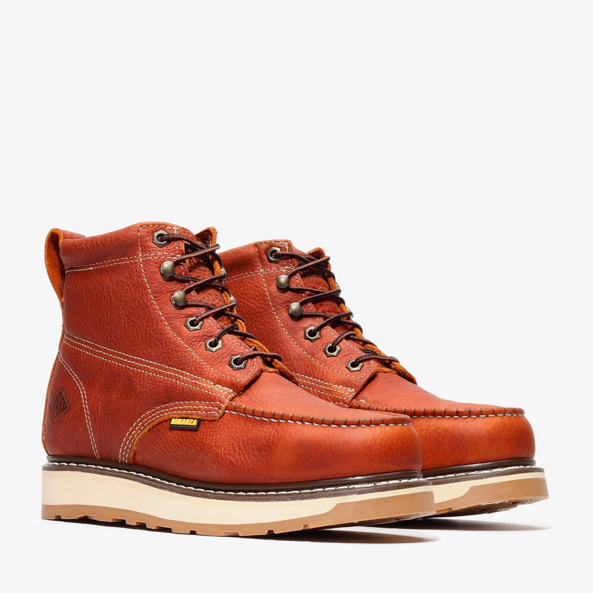 FRONTIER DUAL 6" MOC TOE LIGHT BROWN - Clevis Barnwell's