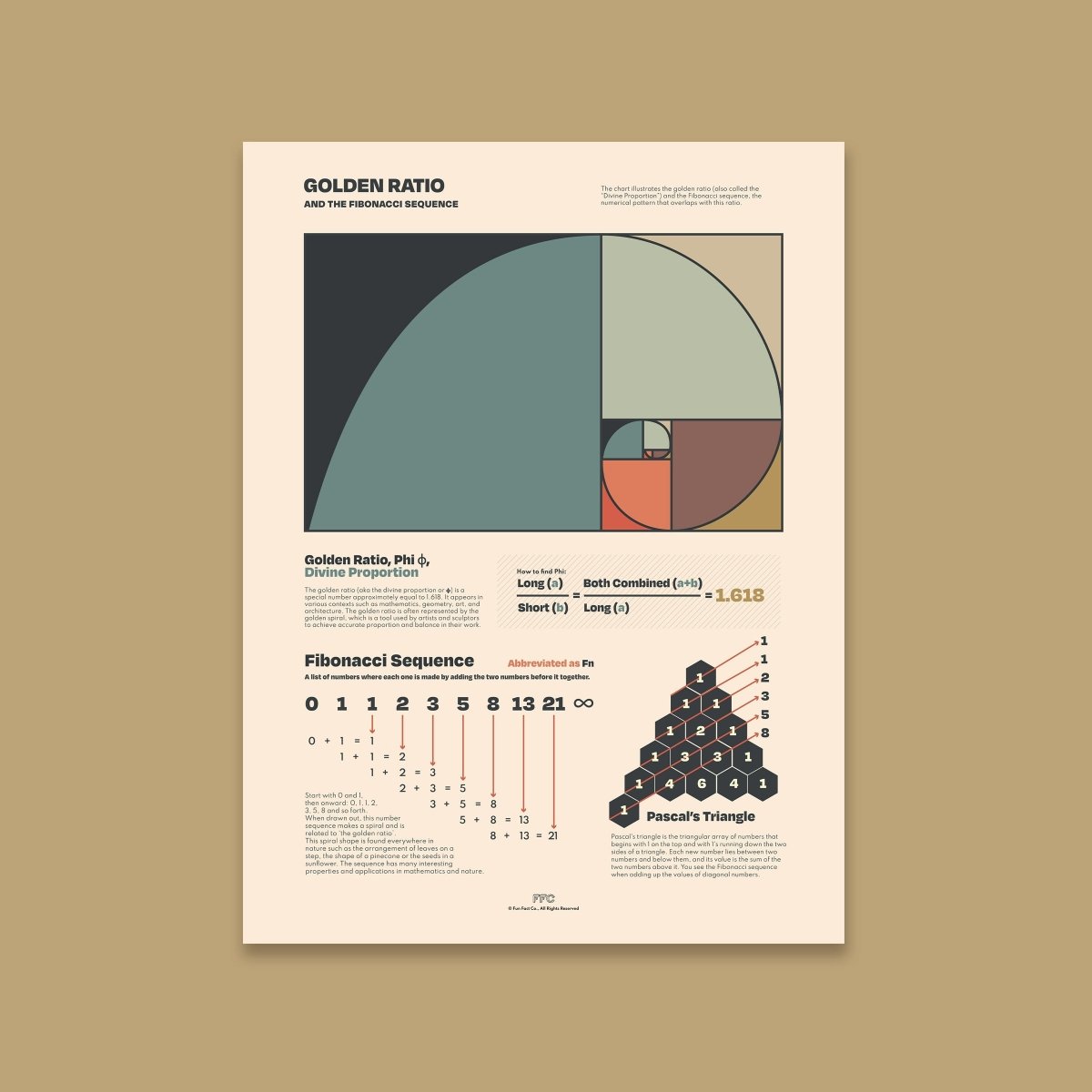 Golden Ratio Chart Print - Clevis Barnwell's