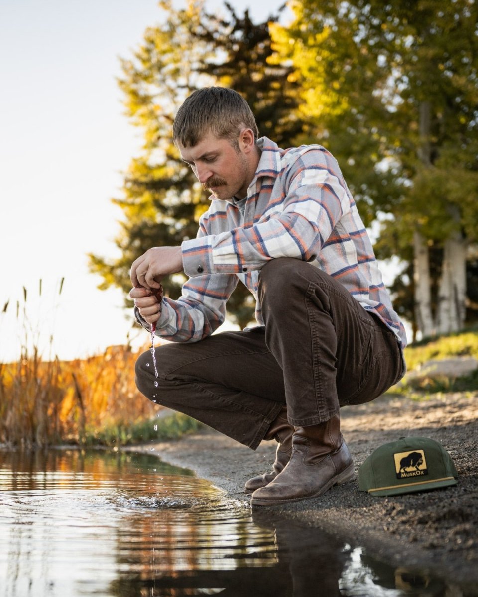 Grand Flannel, Plaid Salmon - Clevis Barnwell's