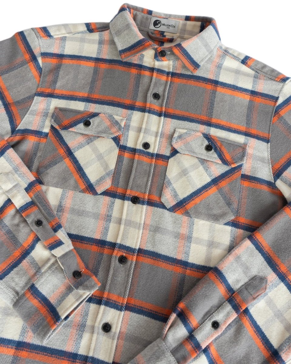 Grand Flannel, Plaid Salmon - Clevis Barnwell's