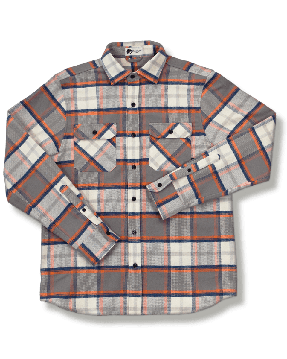 Grand Flannel, Plaid Salmon - Clevis Barnwell's