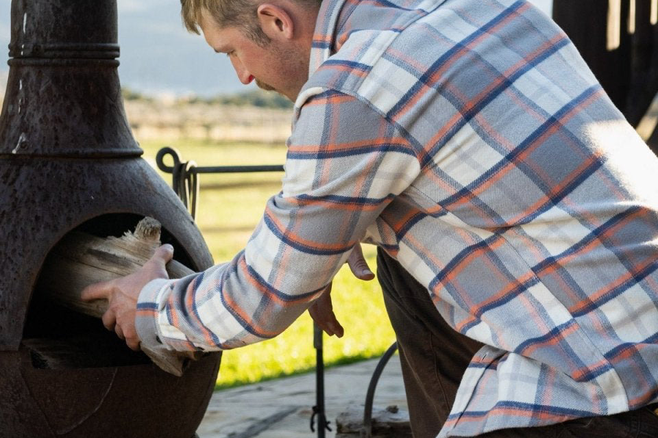 Grand Flannel, Plaid Salmon - Clevis Barnwell's