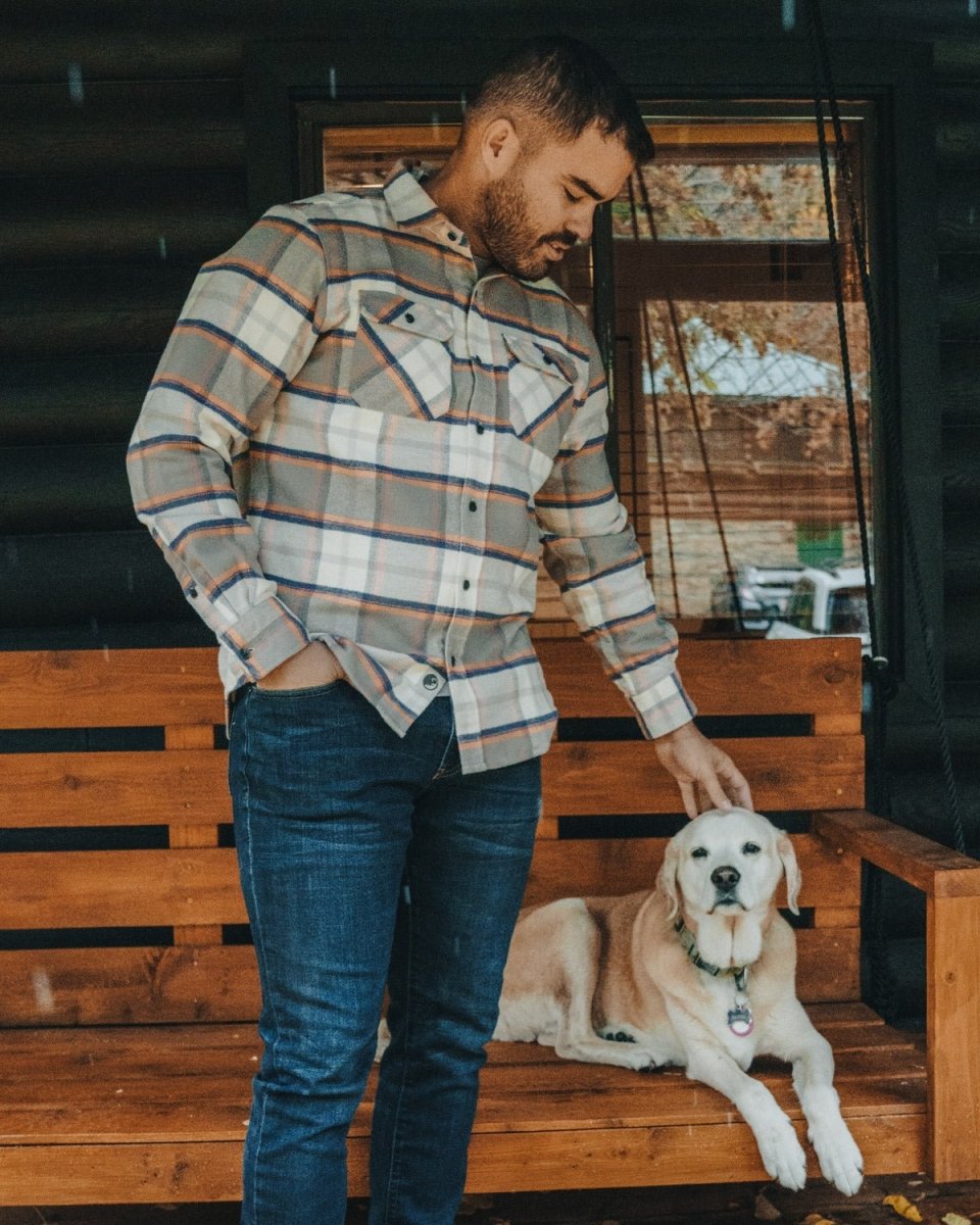 Grand Flannel, Plaid Salmon - Clevis Barnwell's