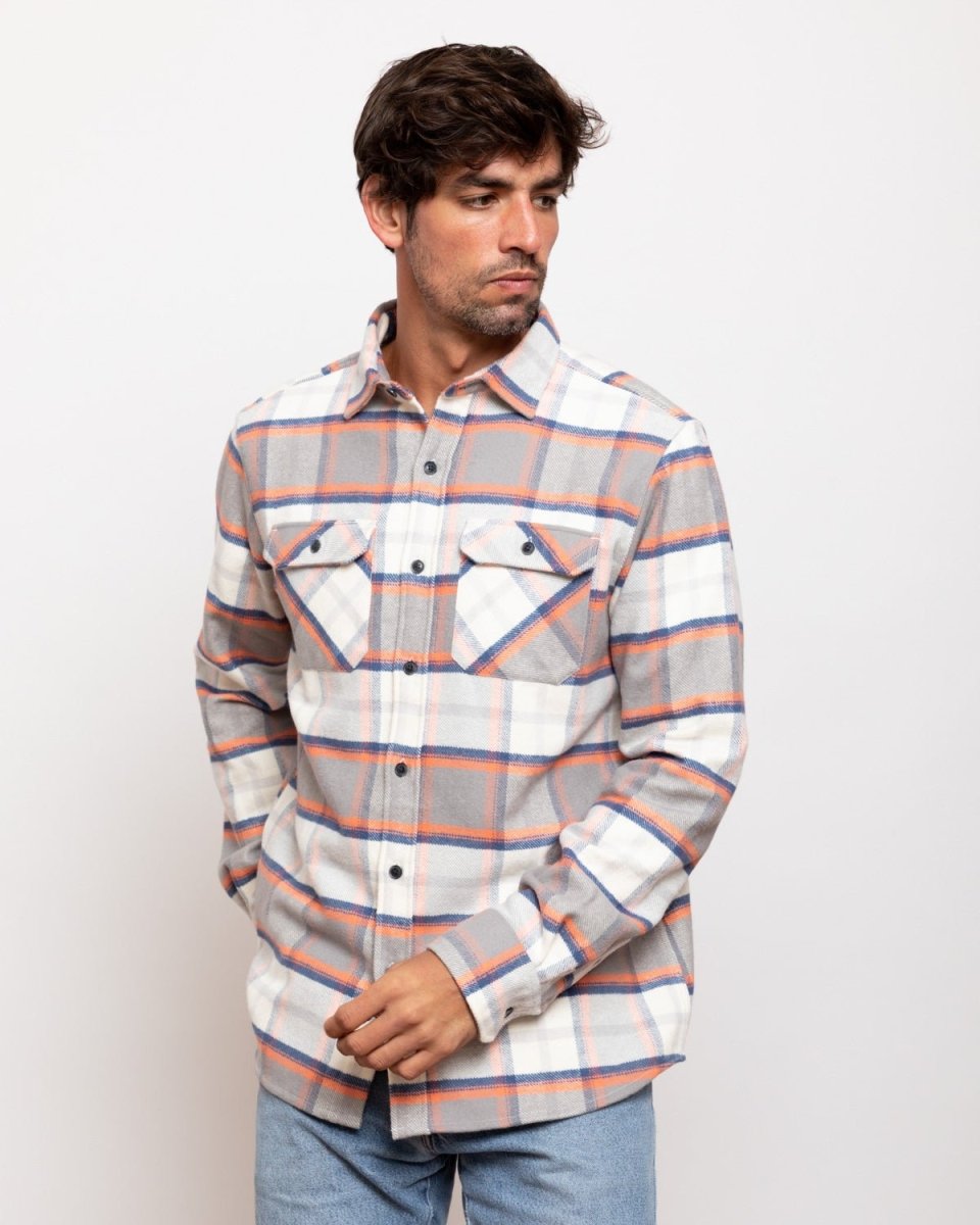 Grand Flannel, Plaid Salmon - Clevis Barnwell's