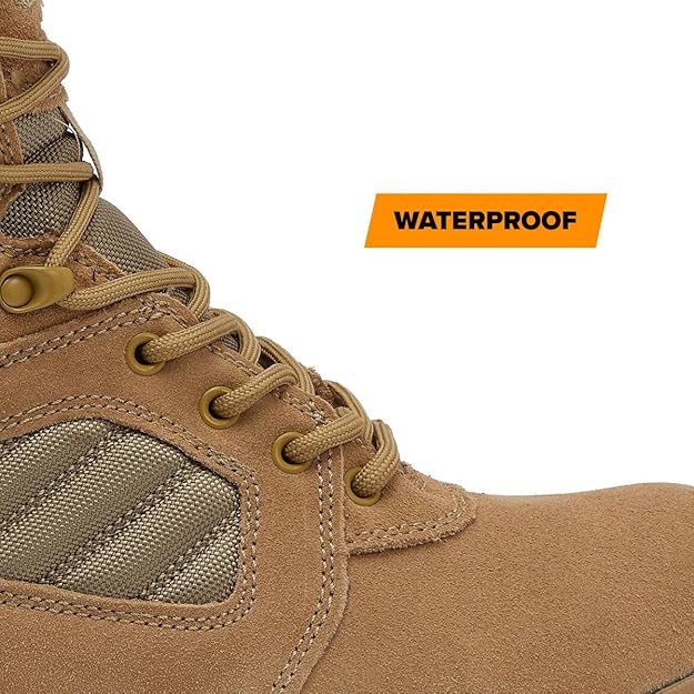 MAG STORM 8" Desert Military Tactical Boot SZ WP - Clevis Barnwell's