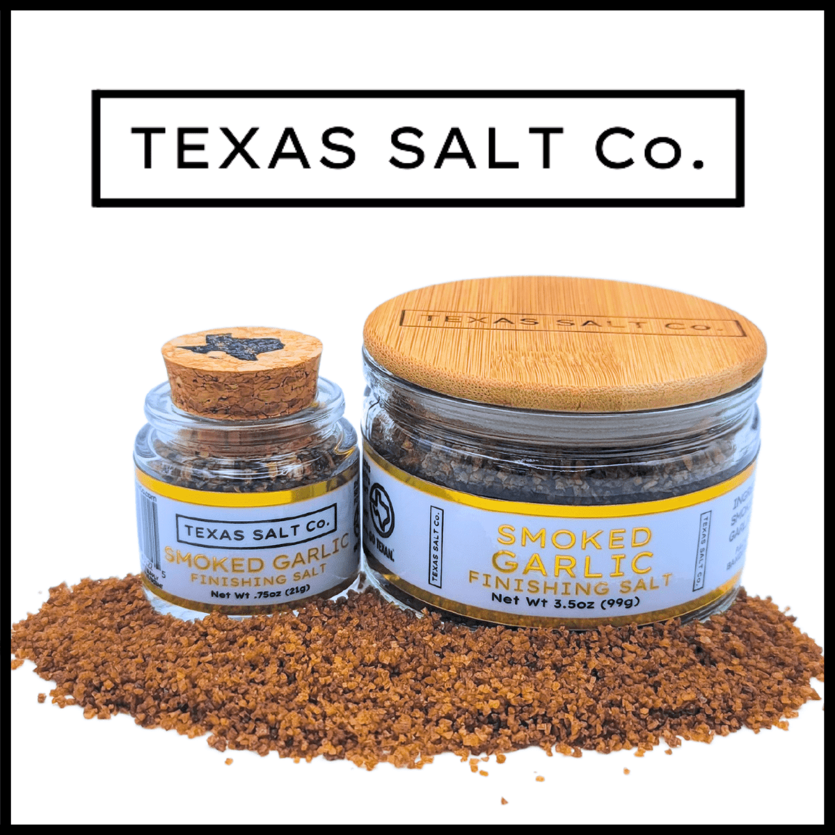Smoked Garlic Finishing Salt - Clevis Barnwell's