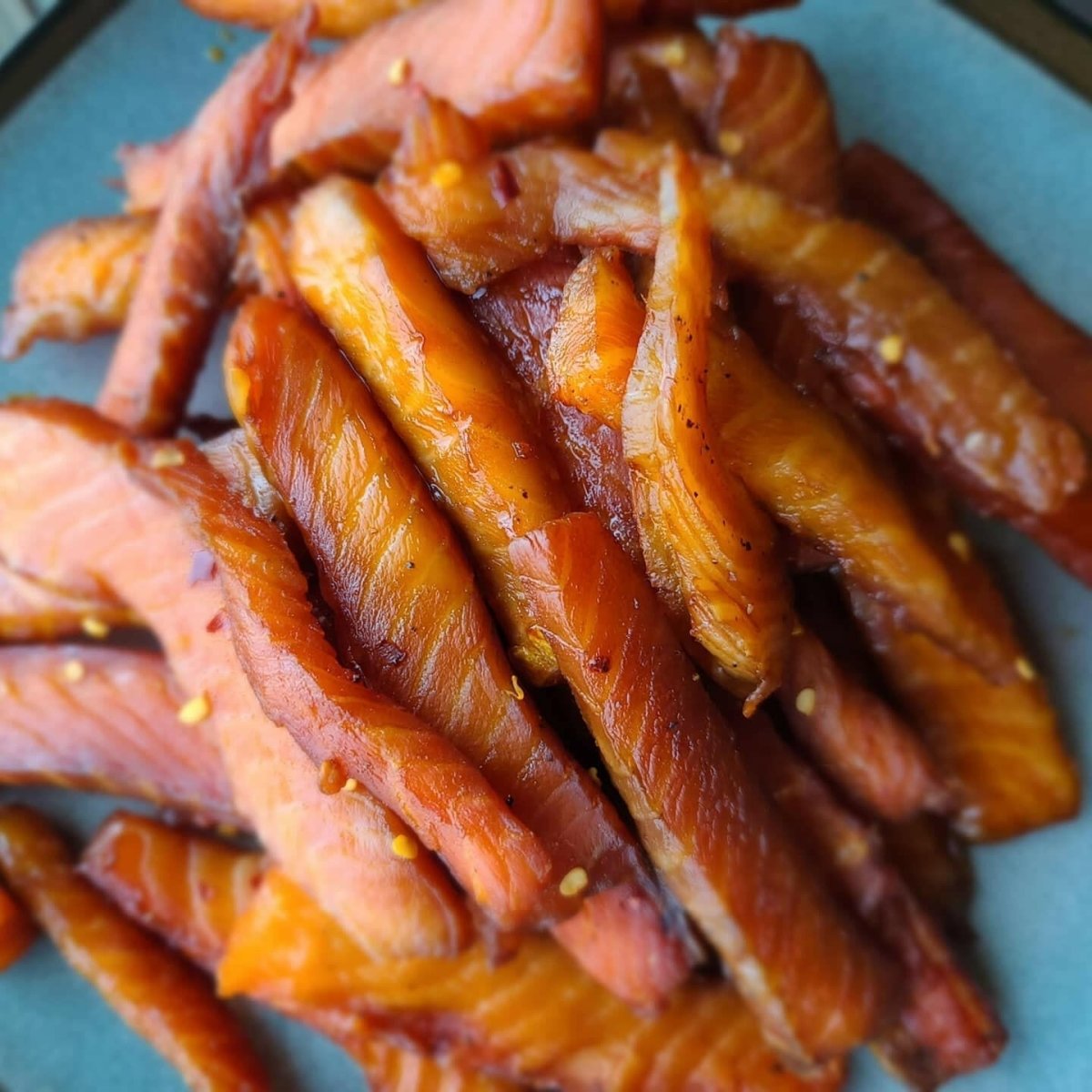 Spicy Salmon Premium Fish Jerky - Clevis Barnwell's