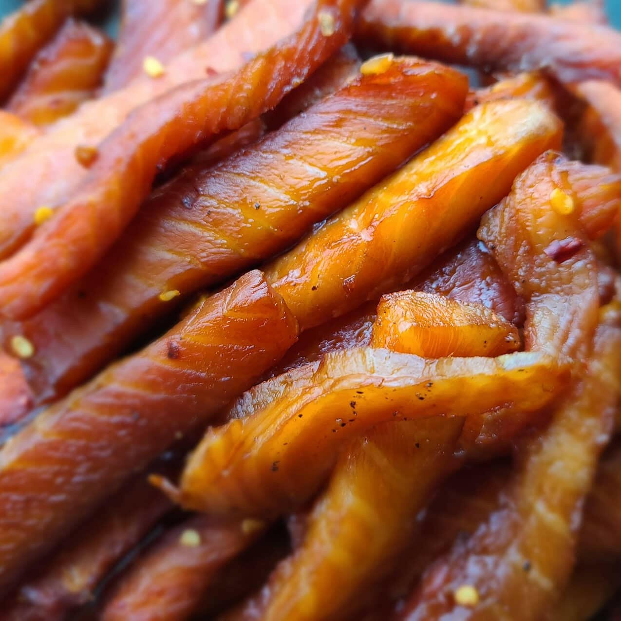 Spicy Salmon Premium Fish Jerky - Clevis Barnwell's
