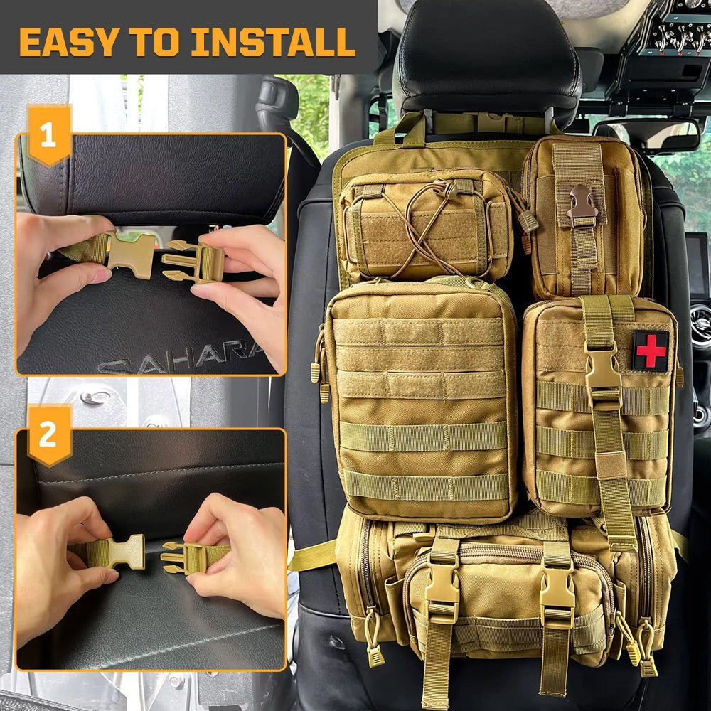 Tactical MOLLE Seat Organizer Full Set - Clevis Barnwell's