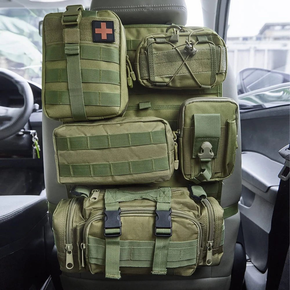 Tactical MOLLE Seat Organizer Full Set - Clevis Barnwell's