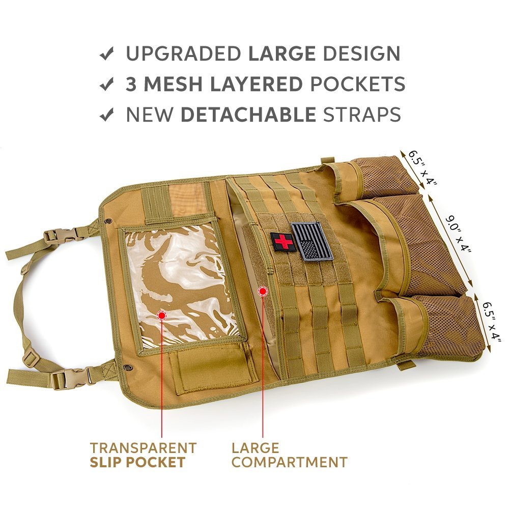 Tactical MOLLE Seat Organizer v3 - Clevis Barnwell's