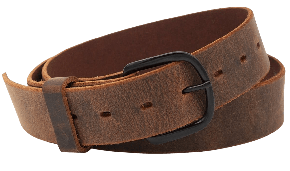 The Bootlegger Full - Grain Leather Belt - Clevis Barnwell's