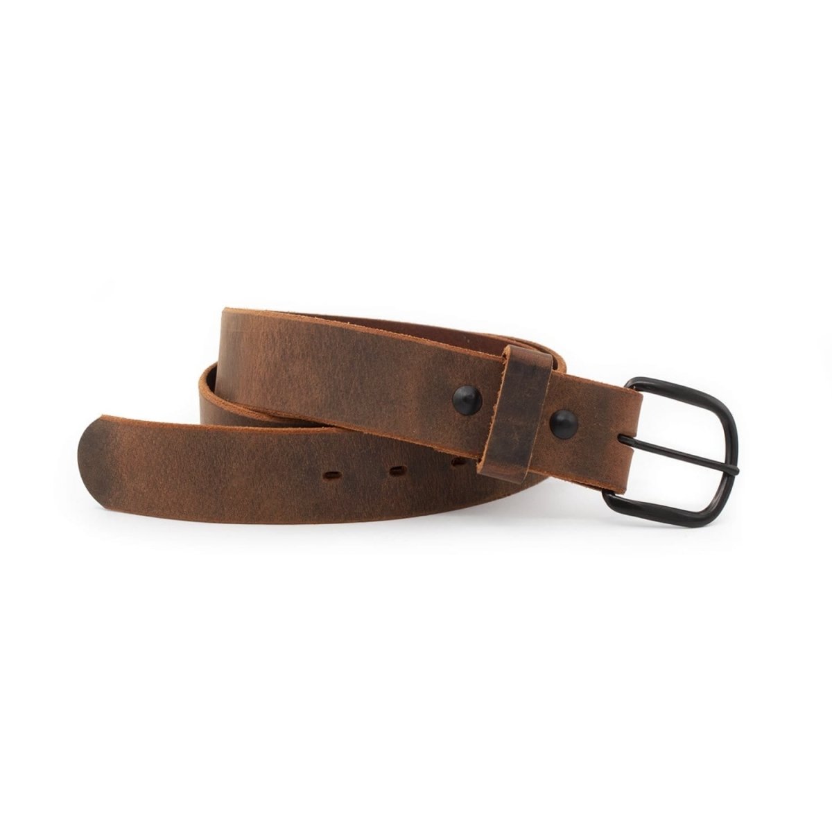 The Bootlegger Leather Belt - Clevis Barnwell's