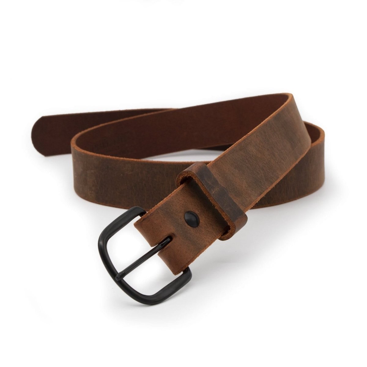 The Bootlegger Leather Belt - Clevis Barnwell's