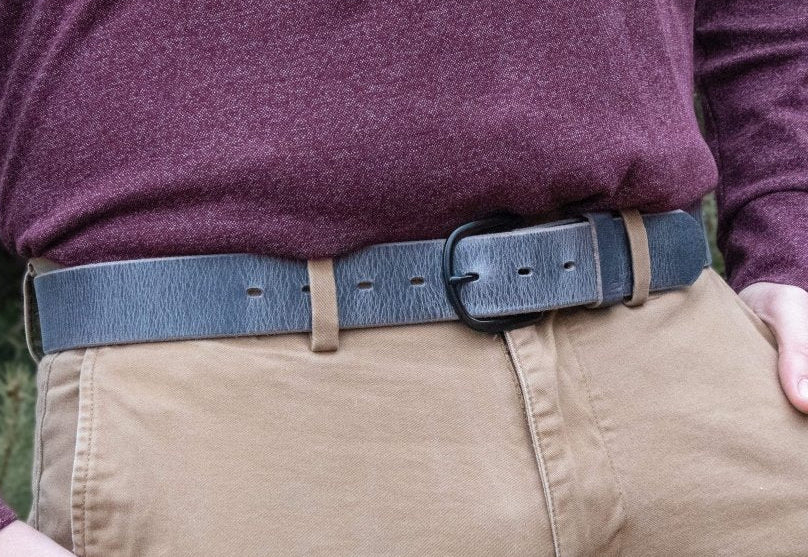 The Bootlegger Leather Belt - Clevis Barnwell's
