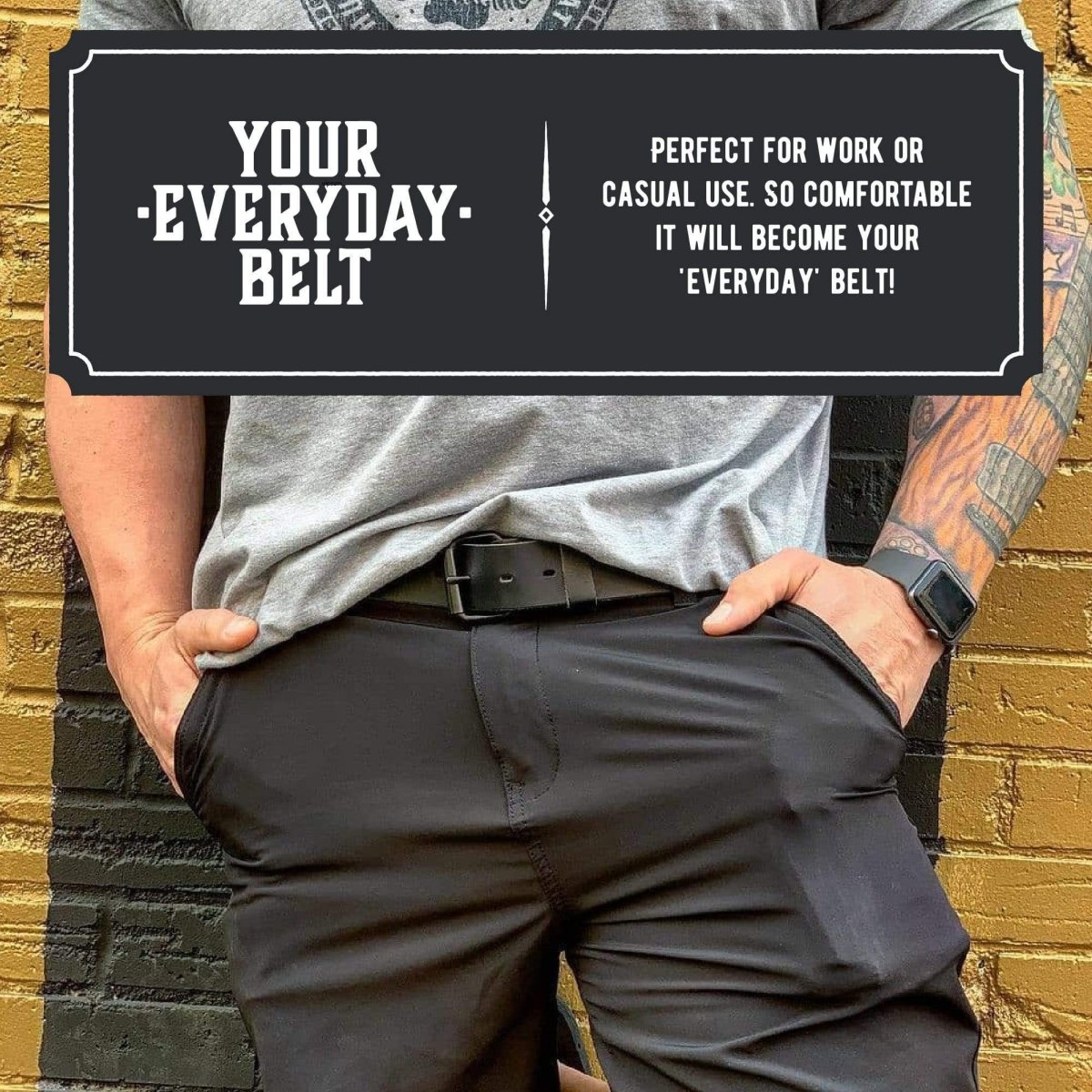 The Classic Leather Everyday Belt - Clevis Barnwell's